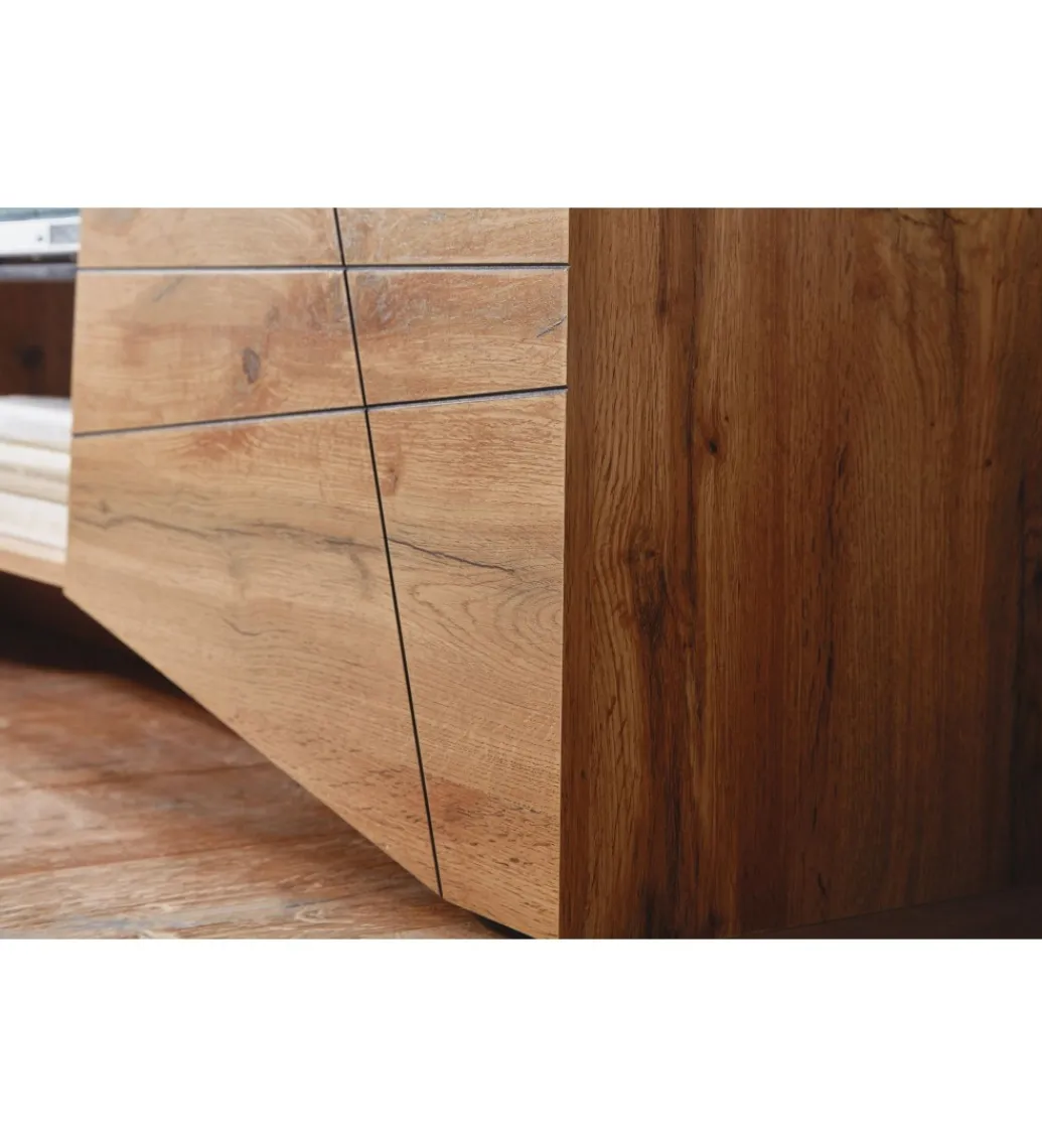 Stolik pod TV ANKONA 160 cm w kolorze dąb*WOHNLING, GERMANY Outlet