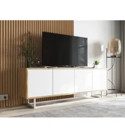 Stolik pod Tv Apollo B 150 cm biały*Polski Design ML Outlet