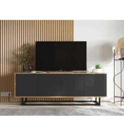 Stolik pod Tv Apollo B 150 cm czarny*Polski Design ML Clearance