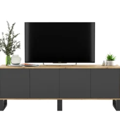 Stolik pod Tv Apollo B III 150 cm antracytowy*Polski Design ML New