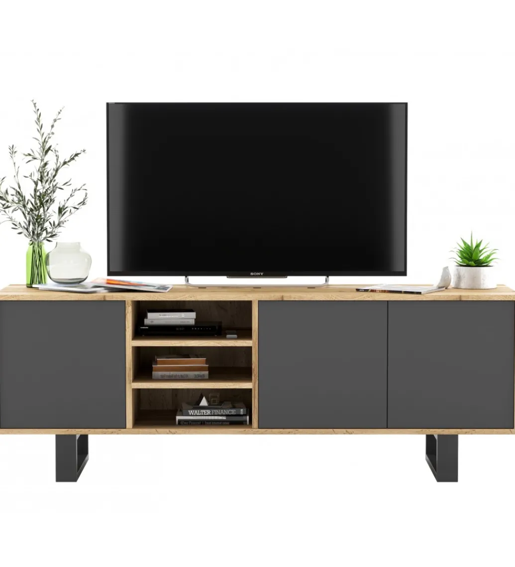 Stolik pod Tv Apollo II 150 cm antracytowy*Polski Design ML Sale