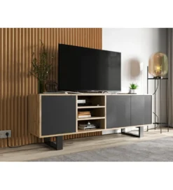 Stolik pod Tv Apollo II 150 cm czarny*Polski Design ML Discount