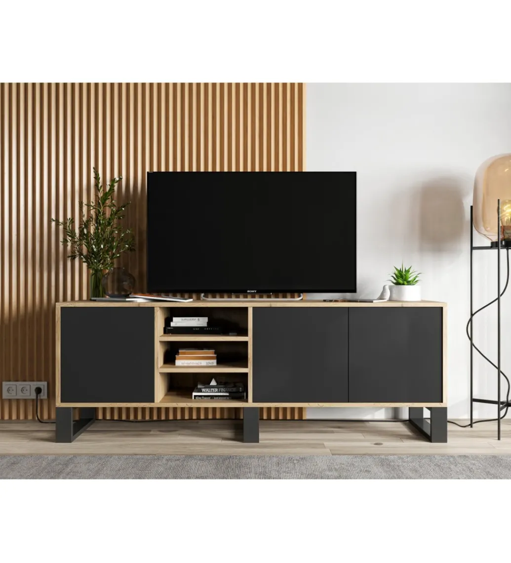 Stolik pod Tv Apollo III 150 cm czarny*Polski Design ML Sale