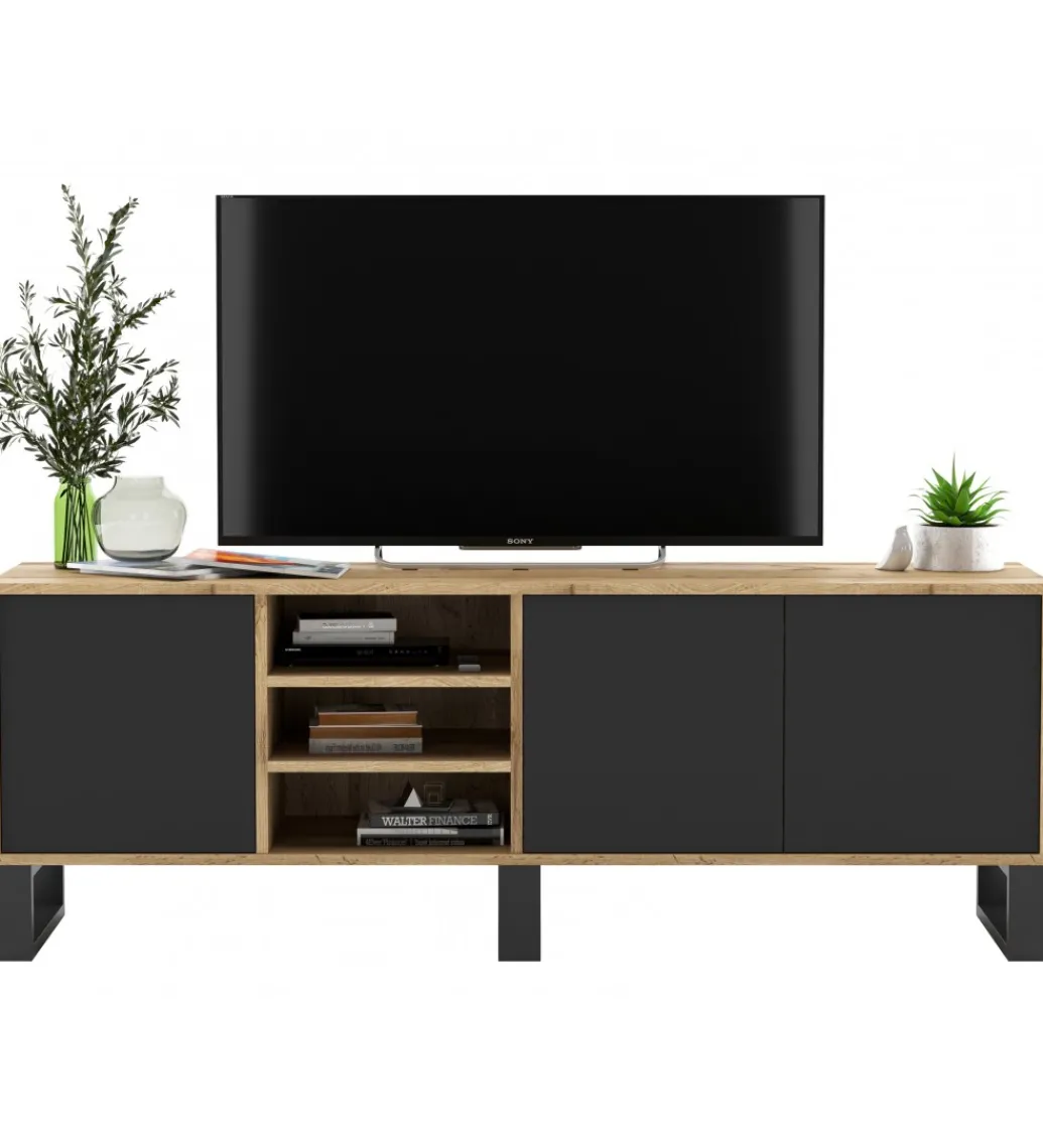 Stolik pod Tv Apollo III 150 cm czarny*Polski Design ML Sale