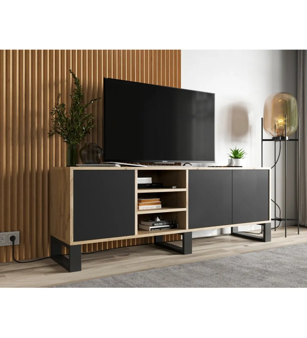 Stolik pod Tv Apollo III 150 cm czarny*Polski Design ML Sale