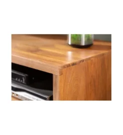 Stolik pod TV ARKTYKA Mammut 160 cm drewno akacja honey*Invicta Interior - przedsprzedaż Outlet