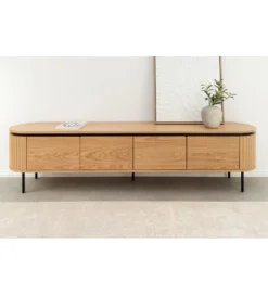Stolik pod TV ATELIER 200 cm kolor naturalnego dębu*Invicta Interior Discount