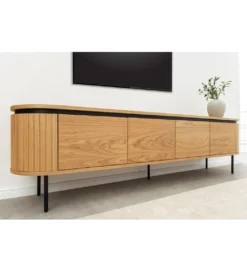 Stolik pod TV ATELIER 200 cm kolor naturalnego dębu*Invicta Interior Discount