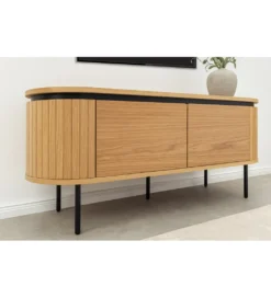 Stolik pod TV ATELIER 120 cm kolor naturalnego dębu*Invicta Interior - przedsprzedaż