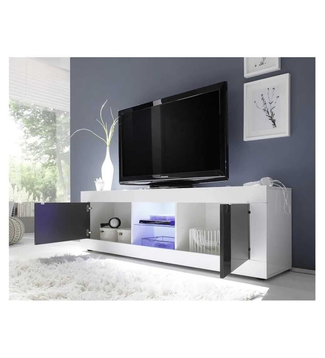 Stolik pod TV BASIC 180 cm biały*MCA Linia Włoska Clearance