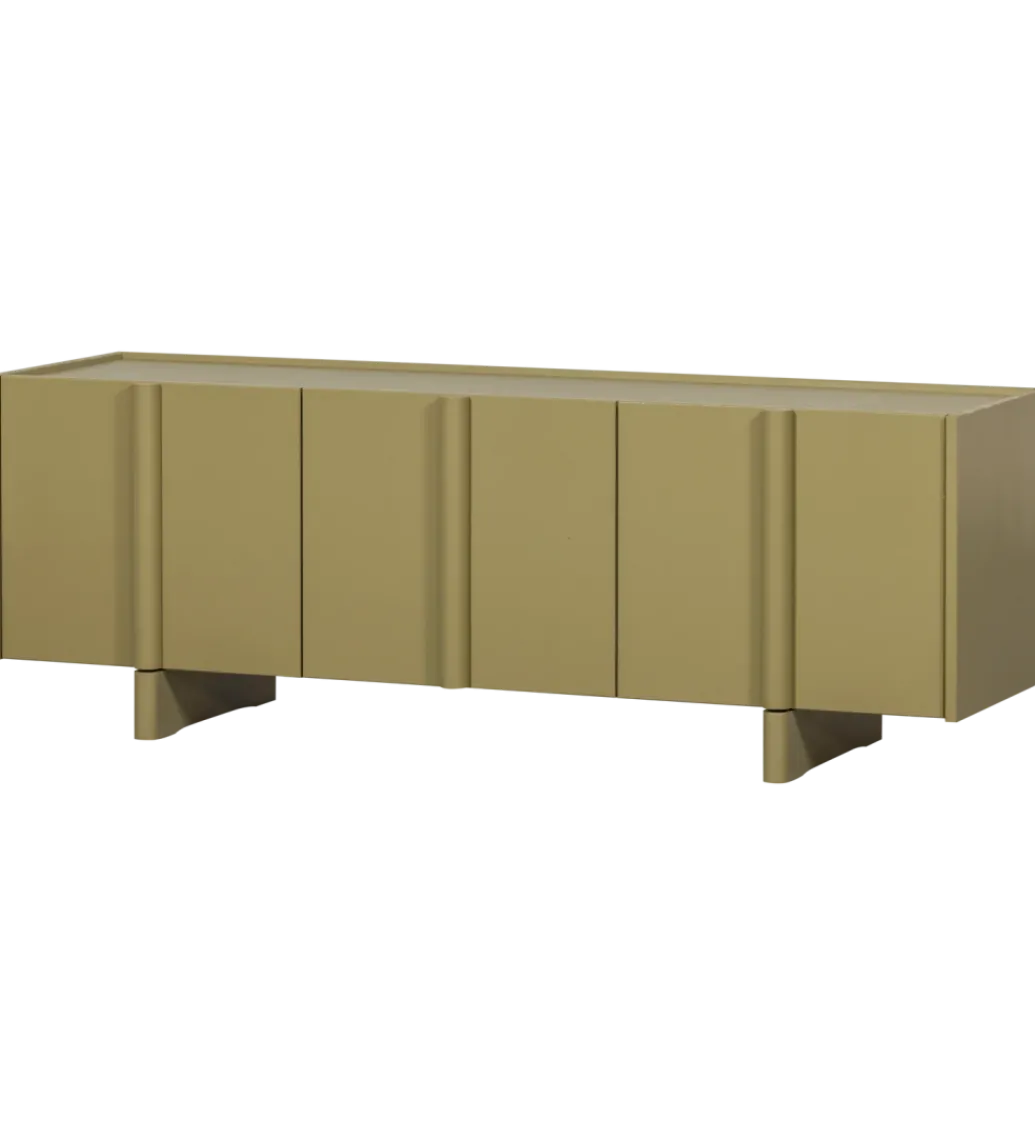 Stolik pod TV BASU 152 cm drewno sosny moss*WOOOD