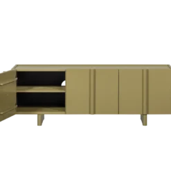 Stolik pod TV BASU 152 cm drewno sosny moss*WOOOD