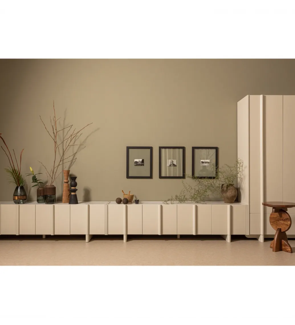 Stolik pod TV BASU 200 cm drewno sosny dust*WOOOD Sale