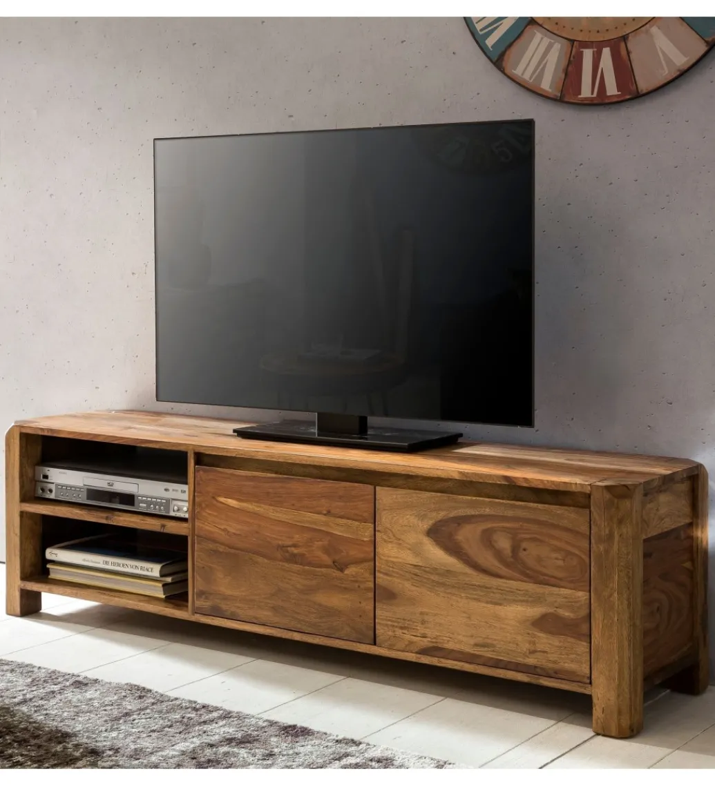 Stolik pod TV BOHA 140 cm drewno sheesham*WOHNLING, GERMANY Hot