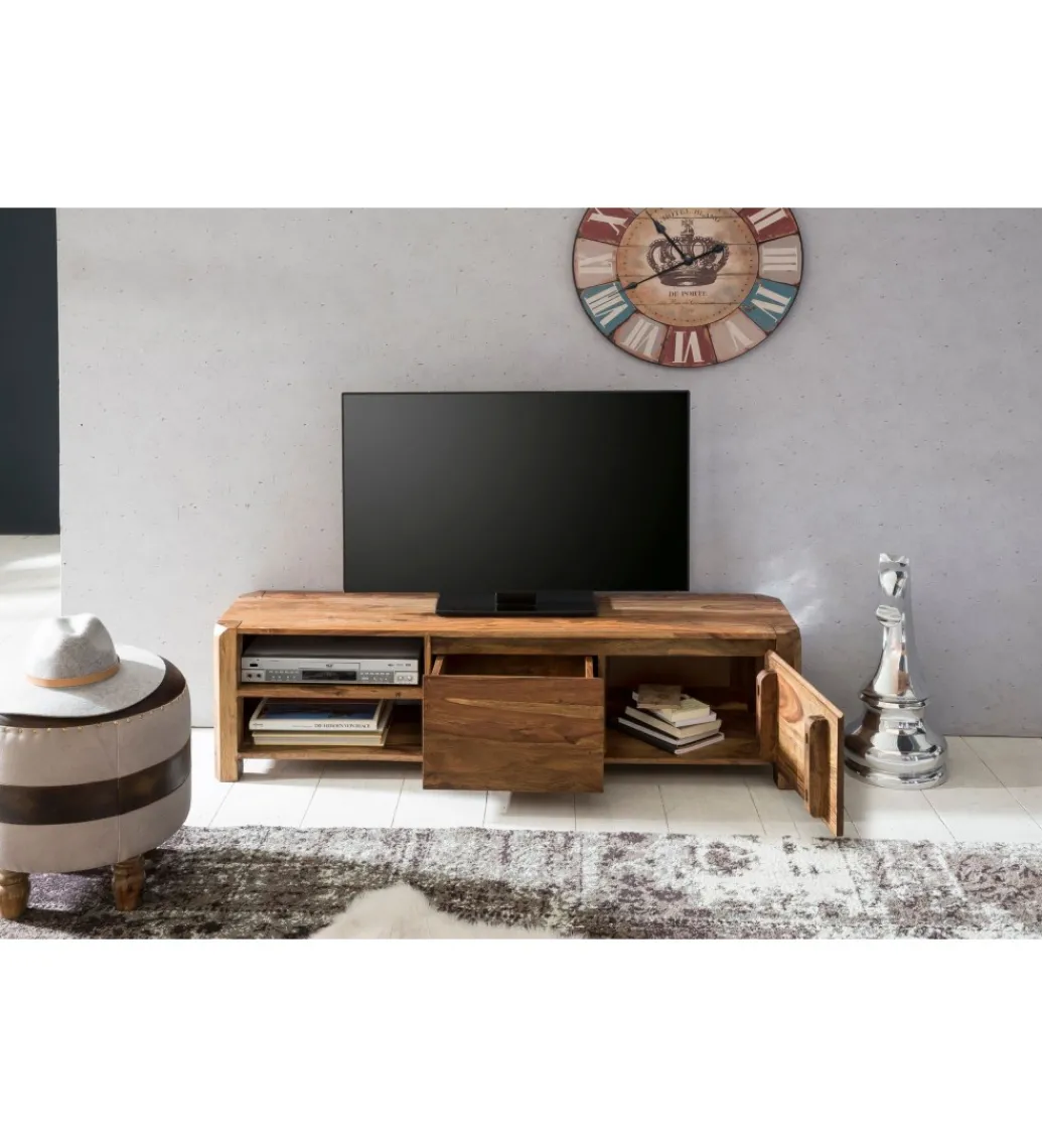 Stolik pod TV BOHA 140 cm drewno sheesham*WOHNLING, GERMANY Hot