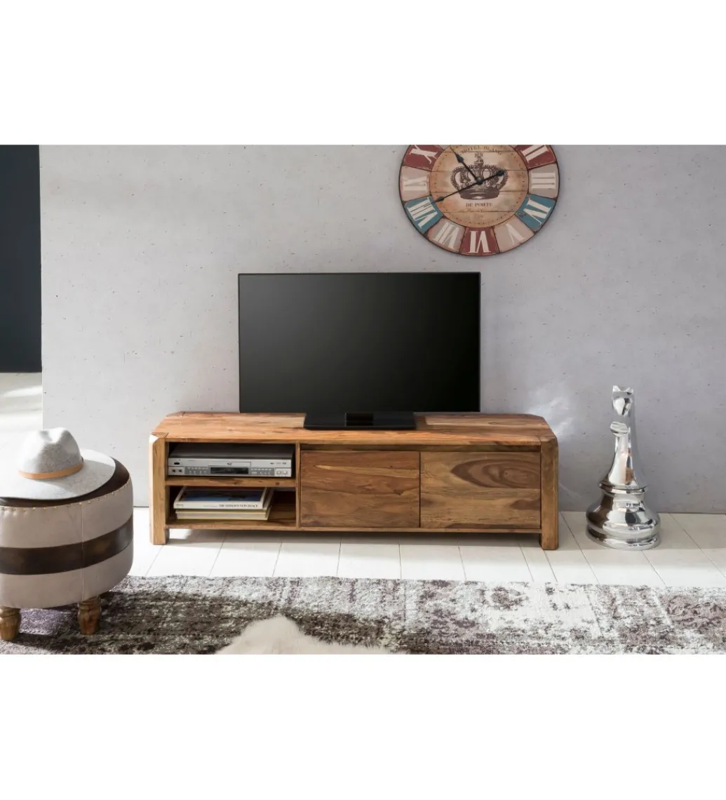 Stolik pod TV BOHA 140 cm drewno sheesham*WOHNLING, GERMANY Hot