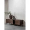Stolik pod TV BONO 180 cm drewno jesion ciemny brązowy*WOOOD Discount