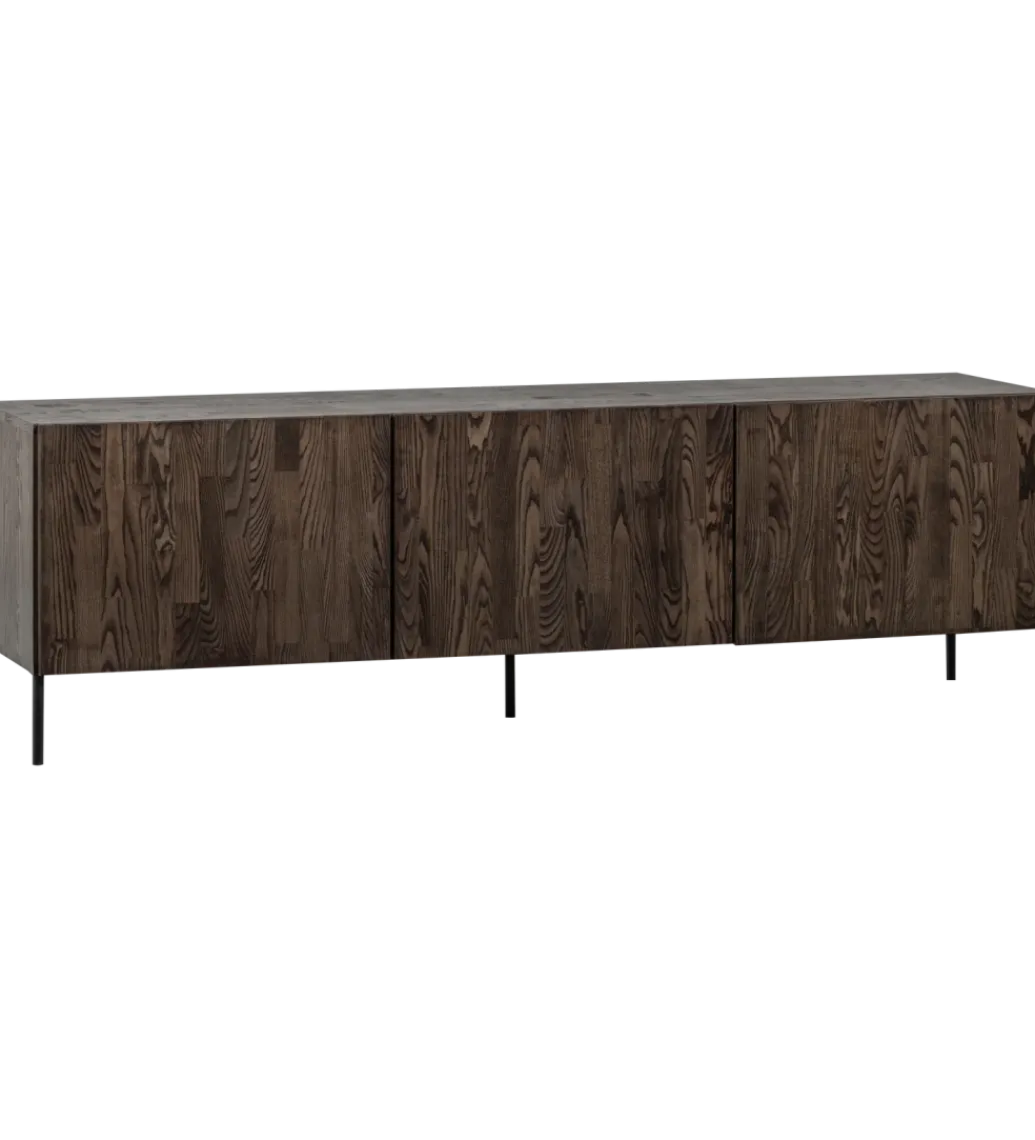 Stolik pod TV BONO 180 cm drewno jesion ciemny brązowy*WOOOD Discount
