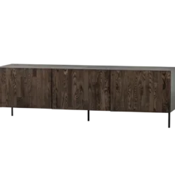 Stolik pod TV BONO 180 cm drewno jesion ciemny brązowy*WOOOD Discount