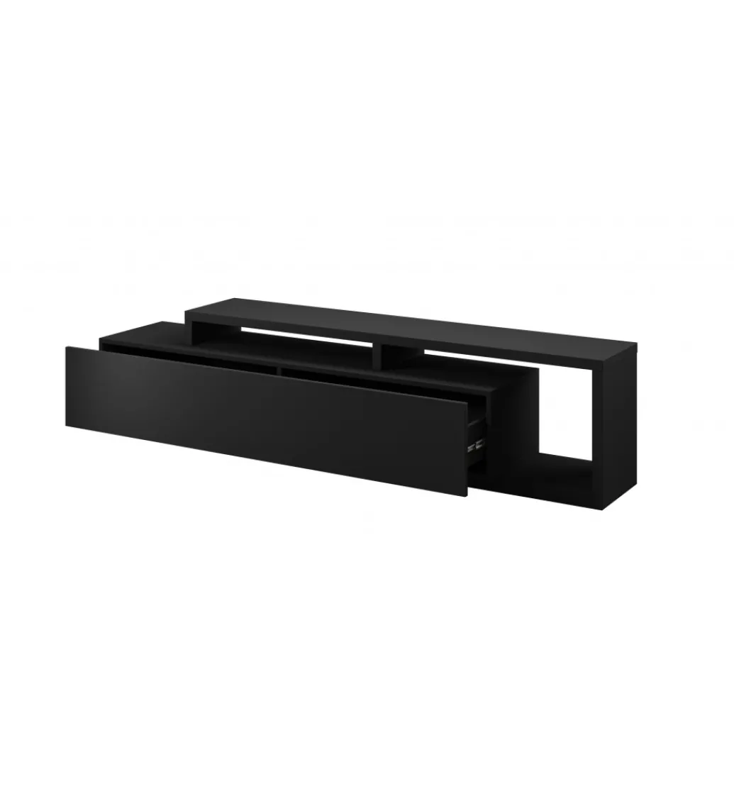 Stolik pod TV BOTA 219 cm czarny*Helvetia New