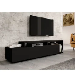 Stolik pod TV BOTA 219 cm czarny*Helvetia New