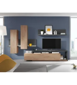 Stolik pod TV BOTA 219 cm dąb Ribbec*Helvetia Discount