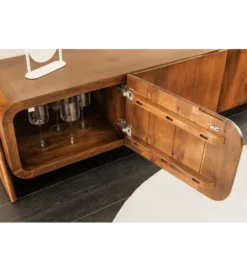 Stolik pod TV BRASIL 160 cm drewno mango brązowy*Invicta Interior
