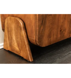 Stolik pod TV BRASIL 160 cm drewno mango brązowy*Invicta Interior