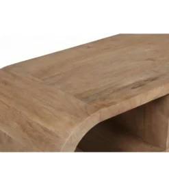 Stolik pod TV BRIX MORGAN 130 cm drewno mango naturalna*LF-Design Outlet