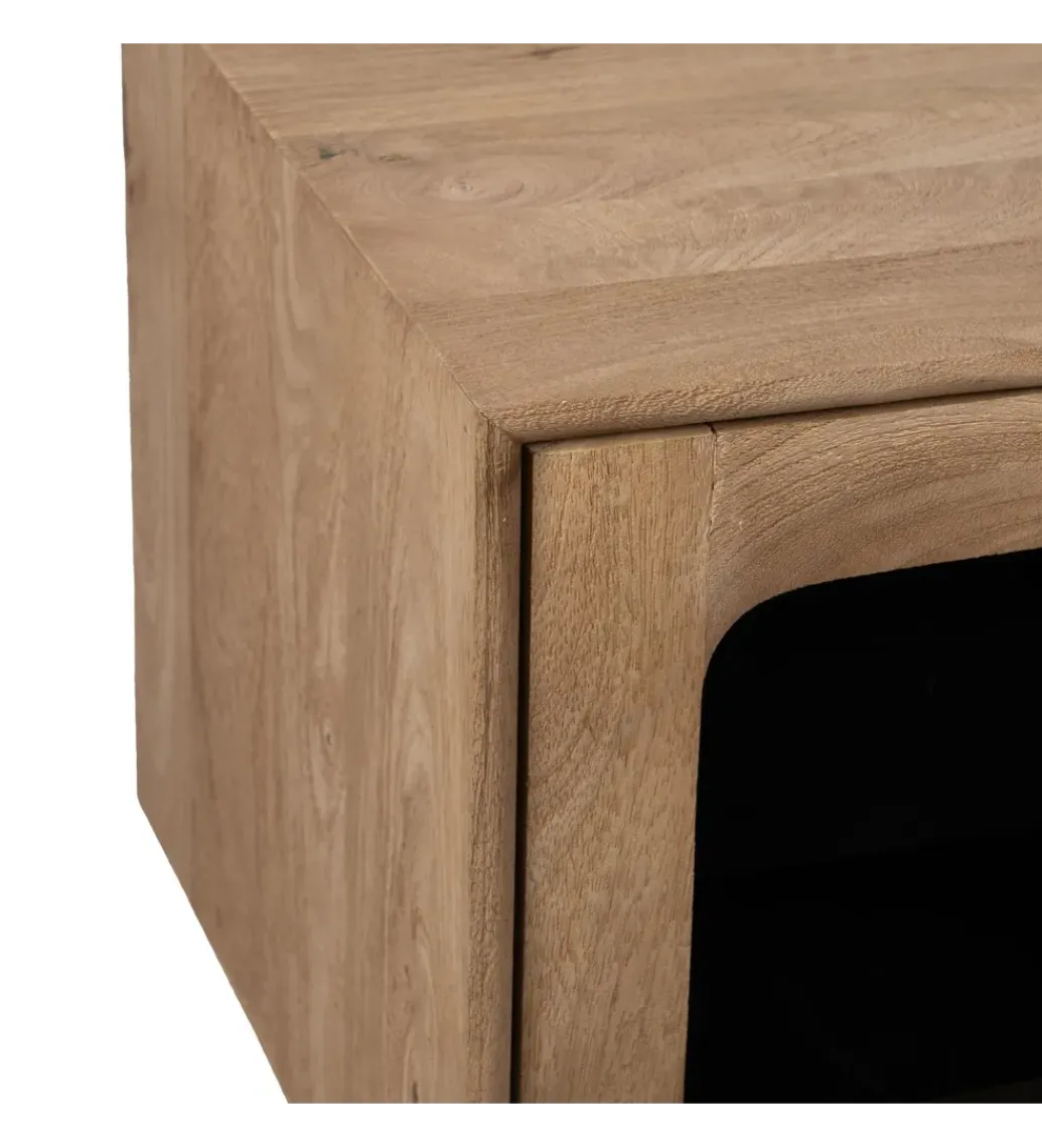 Stolik pod TV BURNIE drewno mango*Zona-Design Best