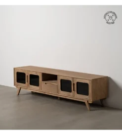 Stolik pod TV BURNIE drewno mango*Zona-Design Best