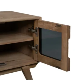 Stolik pod TV BURNIE drewno mango*Zona-Design Best