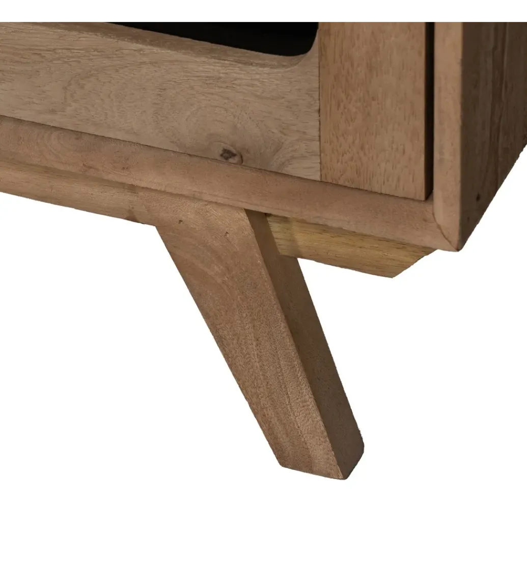 Stolik pod TV BURNIE drewno mango*Zona-Design Best
