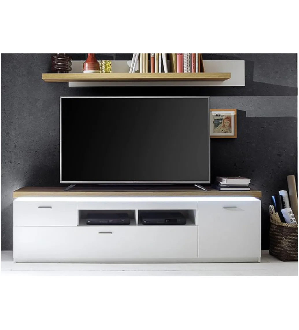 Stolik pod TV CALI 196 cm biały*MCA Outlet