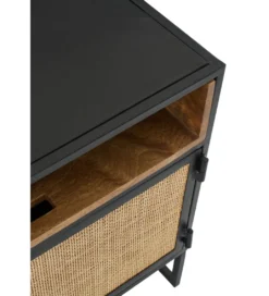 Stolik pod TV CANE PANE 122 cm czarno naturalna*J-Line