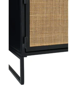 Stolik pod TV CANE PANE 122 cm czarno naturalna*J-Line