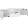 Stolik pod TV CASABLANCA 180 cm biały Z Dodatkiem Klon Pero*MCA Linia Włoska New