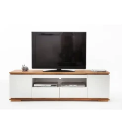 Stolik pod TV CHIARO 200 cm biało kremowa*MCA Clearance
