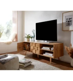 Stolik pod TV CREMONA 160 cm w kolorze dąb*WOHNLING, GERMANY Best