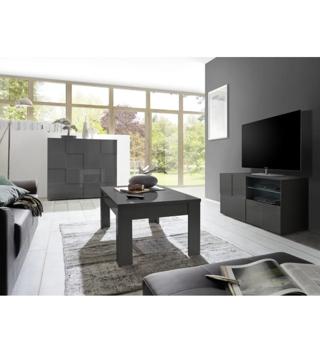 Stolik pod TV DAMA 120 cm antracyt*MCA Linia Włoska Sale