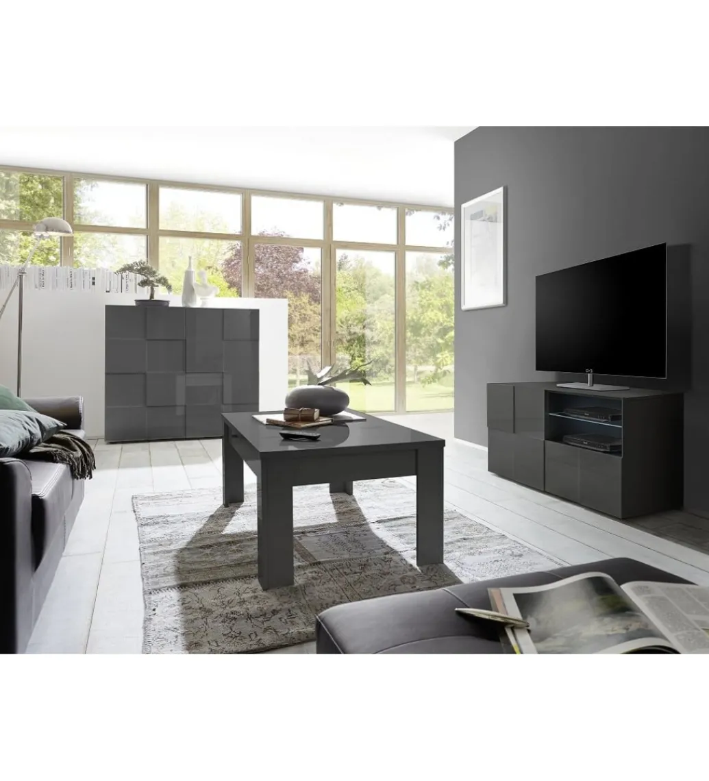 Stolik pod TV DAMA 120 cm antracyt*MCA Linia Włoska Sale