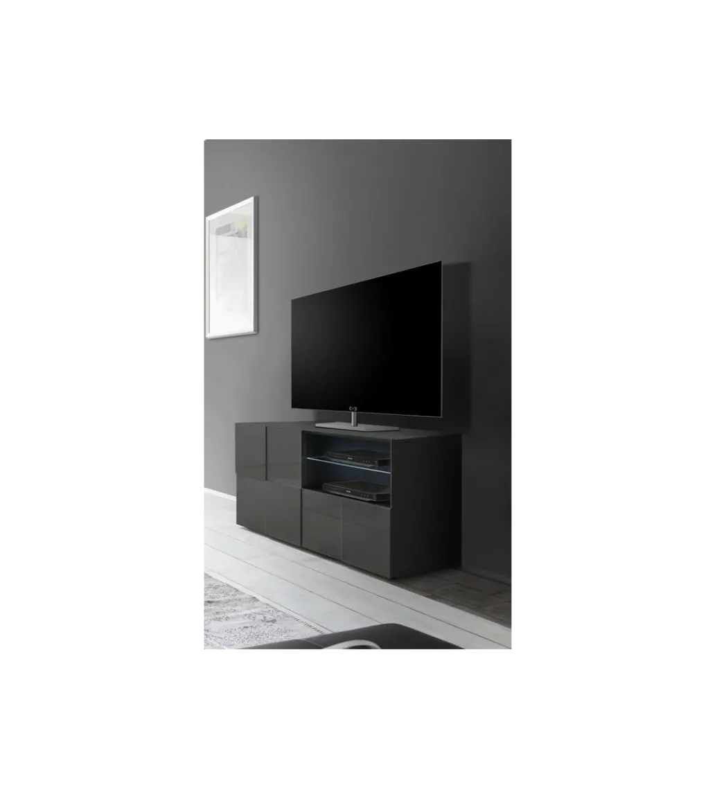 Stolik pod TV DAMA 120 cm antracyt*MCA Linia Włoska Sale