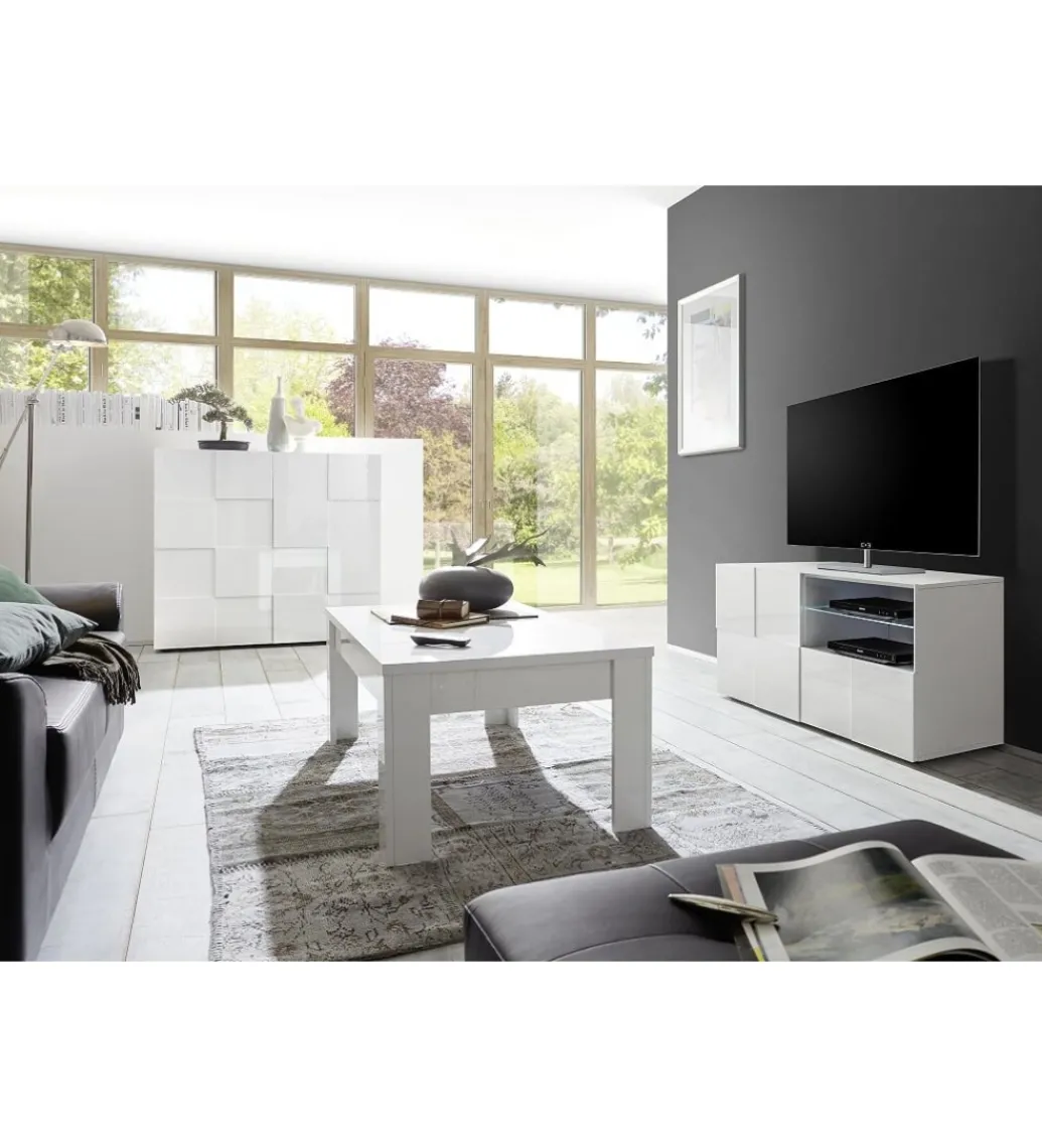 Stolik pod TV DAMA 120 cm biały*MCA Linia Włoska Outlet