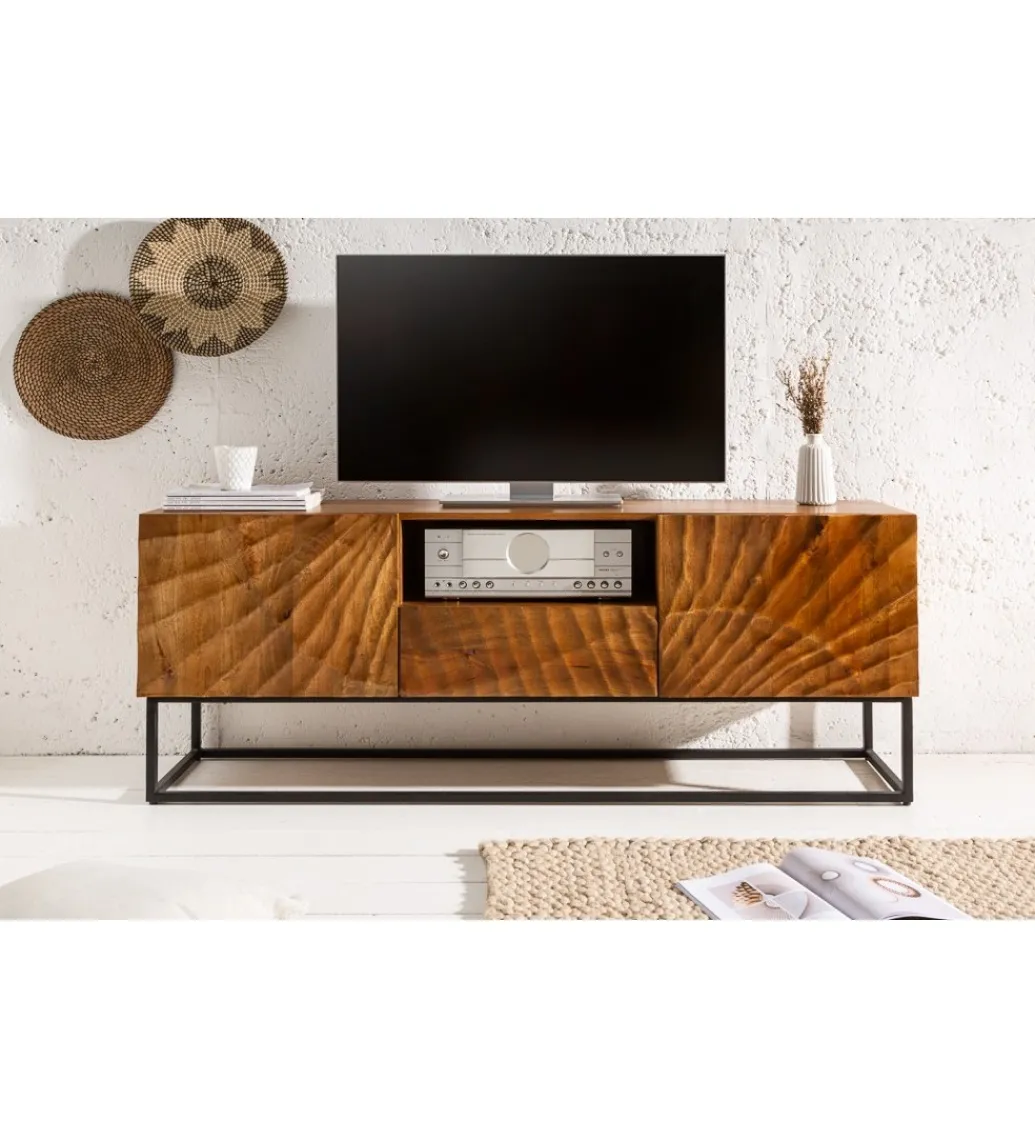Stolik pod TV DAVIDE Scorpion 160 Cm drewno mango brąz*Invicta Interior Clearance