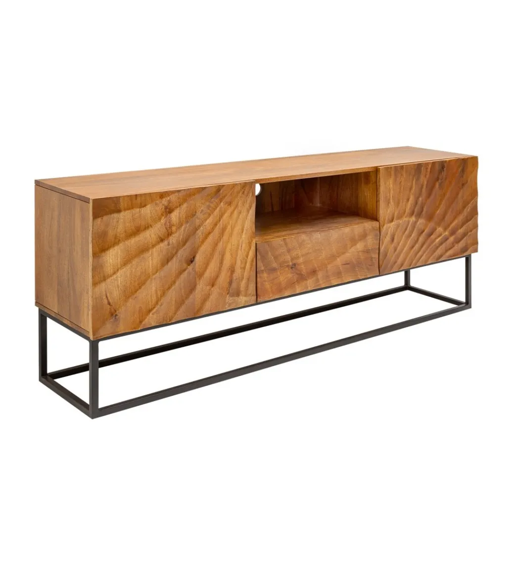 Stolik pod TV DAVIDE Scorpion 160 Cm drewno mango brąz*Invicta Interior Clearance
