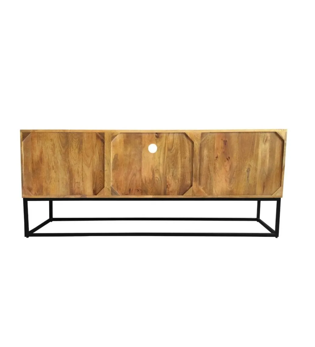 Stolik pod TV DAVIDE Scorpion 160 Cm drewno mango brąz*Invicta Interior Clearance