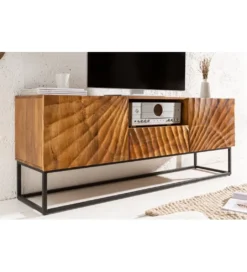Stolik pod TV DAVIDE Scorpion 160 Cm drewno mango brąz*Invicta Interior Clearance