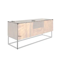 Stolik pod TV DAVIDE Scorpion 160 Cm drewno mango brąz*Invicta Interior Clearance
