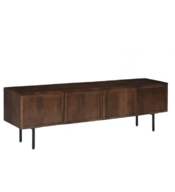 Stolik pod TV ELANI 180 cm drewno mango brąz*LF-Design Clearance