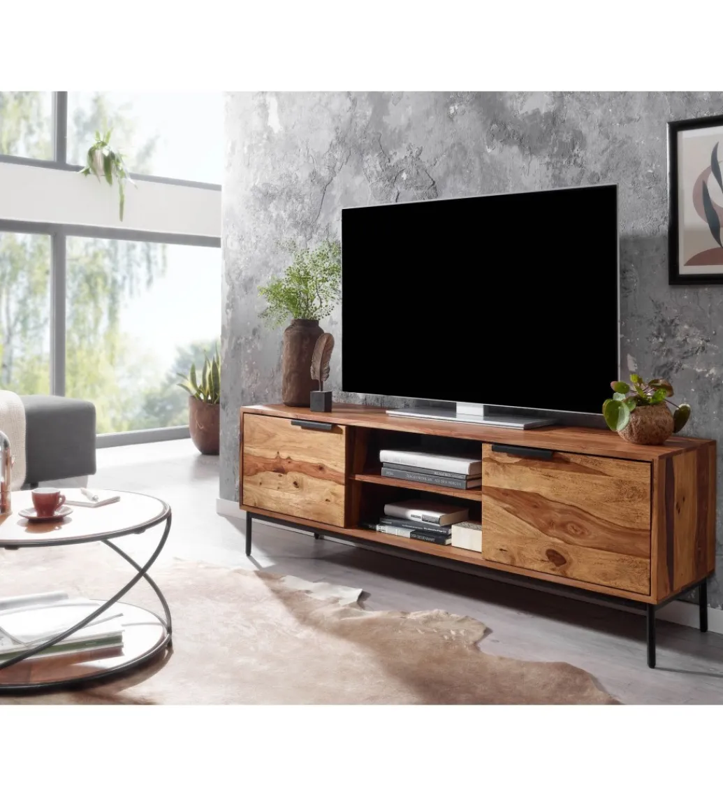 Stolik pod TV ELCANTO 147 cm drewno sheesham*WOHNLING, GERMANY Best